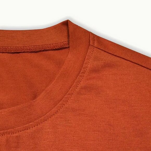 Small - Halloween Pumpkin Print Crew Neck T-Shirt, Casual Short Sleeve T-Shirt - Picture 3 of 3